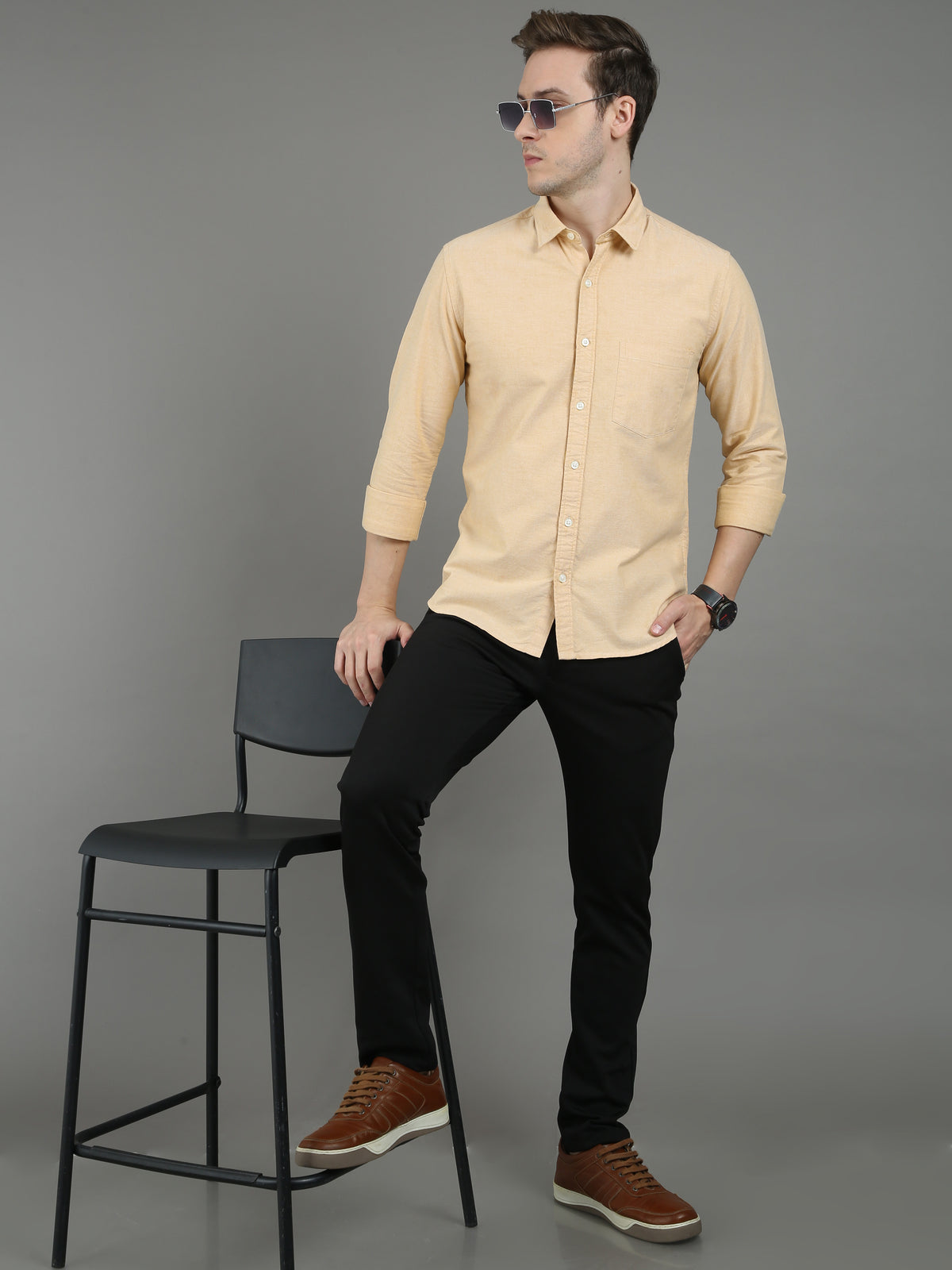 Oxfo Flexi Yellow Shirt