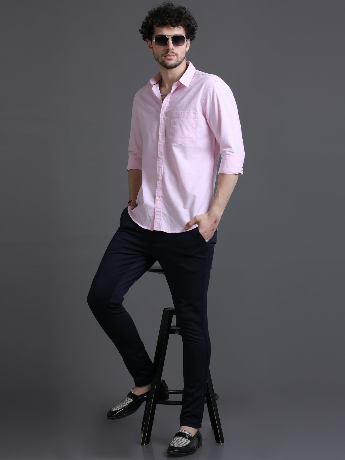 Oxfo Crepe Pink Shirt