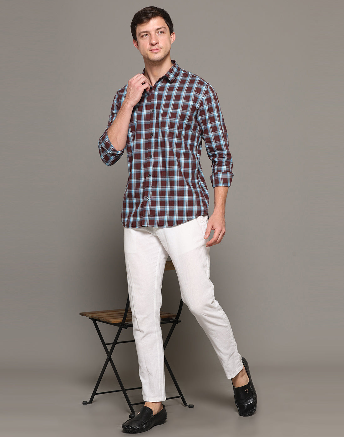 Chocky Brown Check Shirt