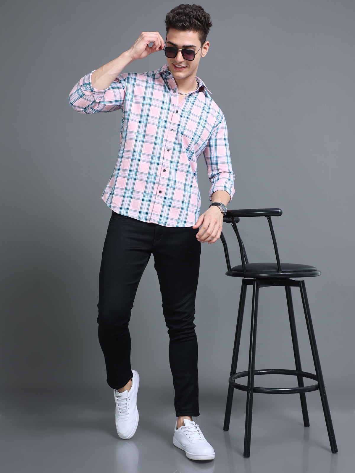 Glen Pink Check Shirt