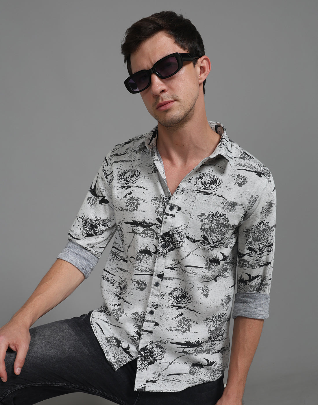 Dandelion Black Printed Shirt