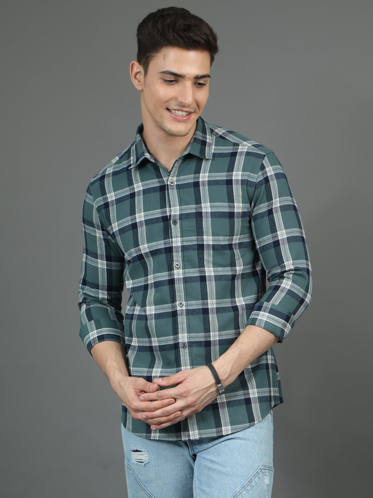 Castleton Green Corduary Check Shirt