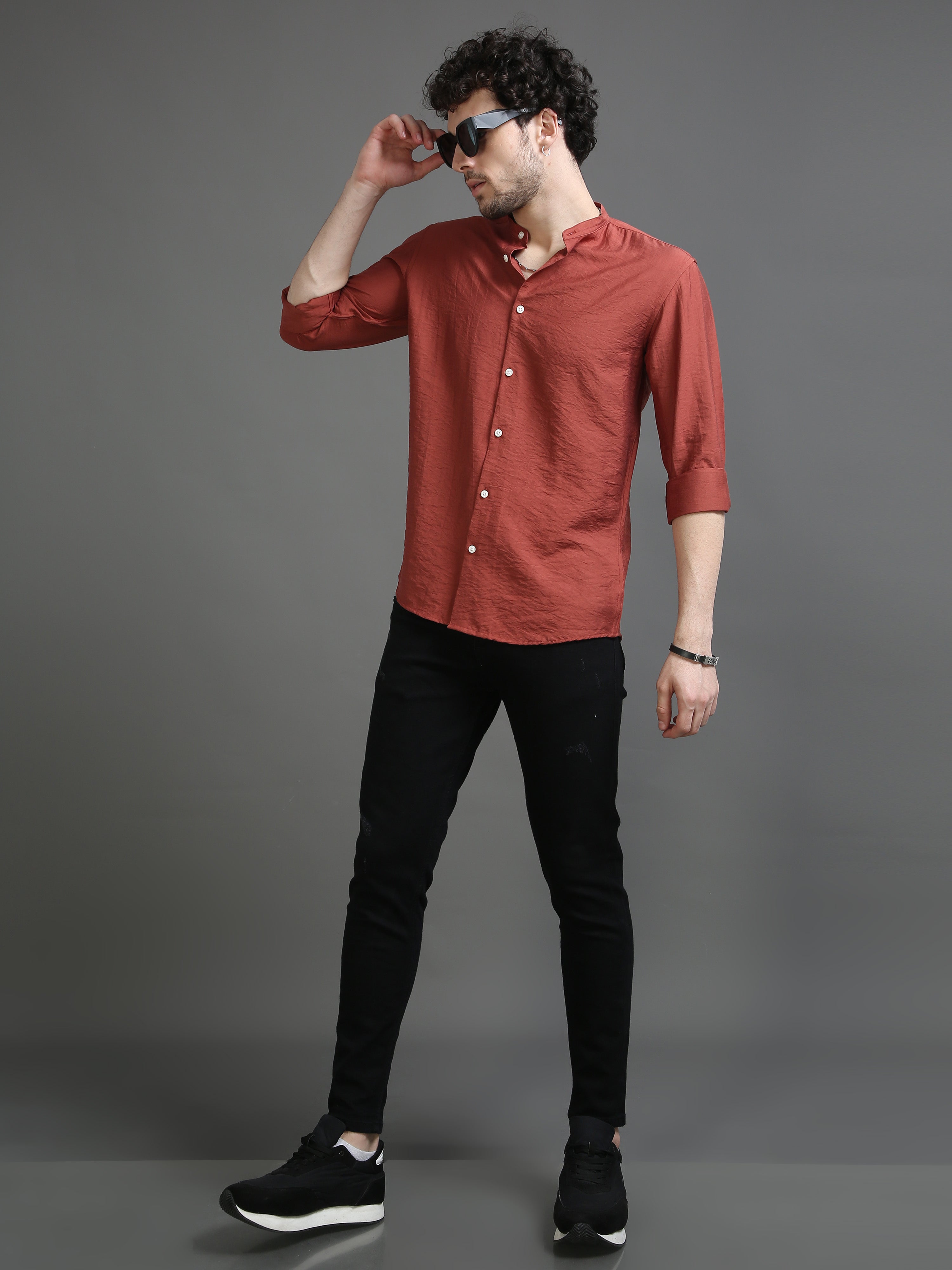 Buy Men Maroon Slim Fit Formal Full Sleeves Formal Shirt Online - 706243 |  Peter England