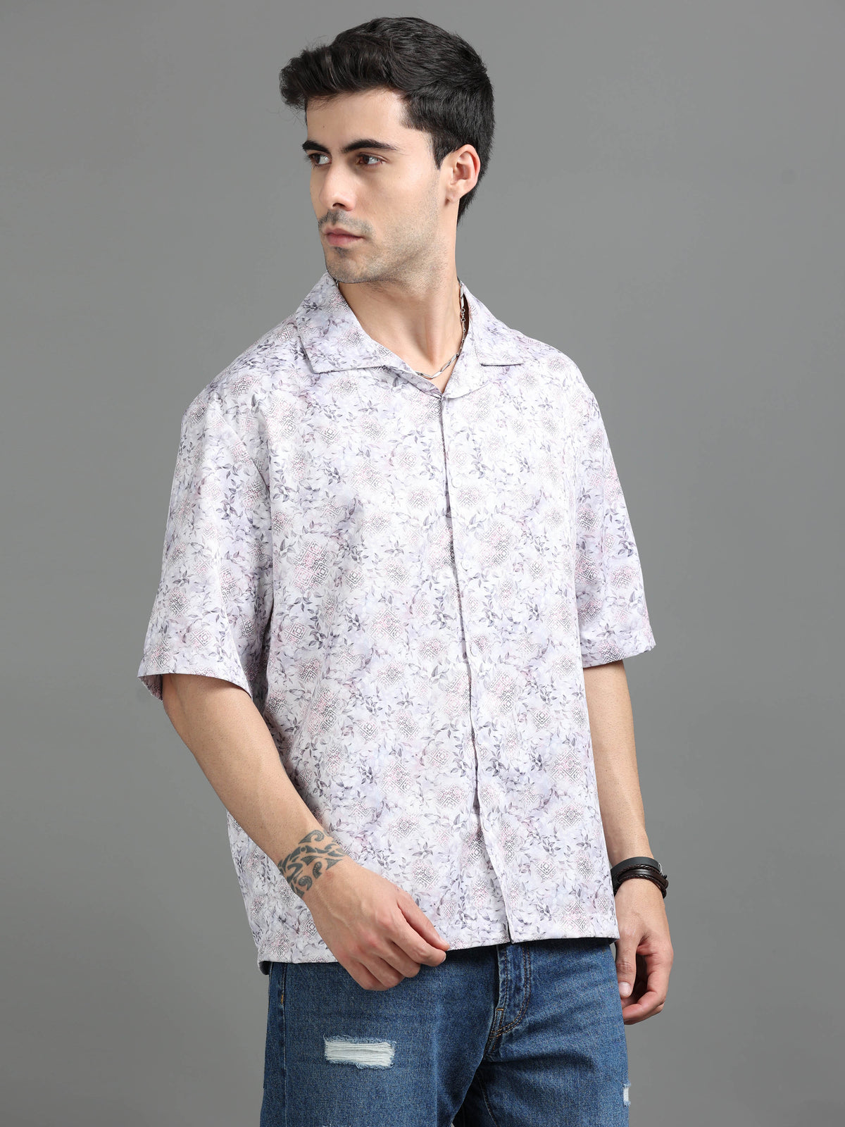 Alter Lilac Floral Shirt