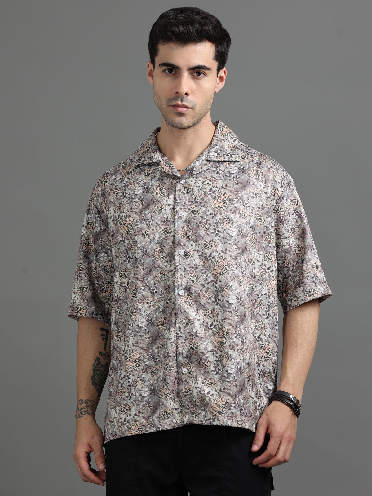 Alter Canadian Brown Floral Shirt